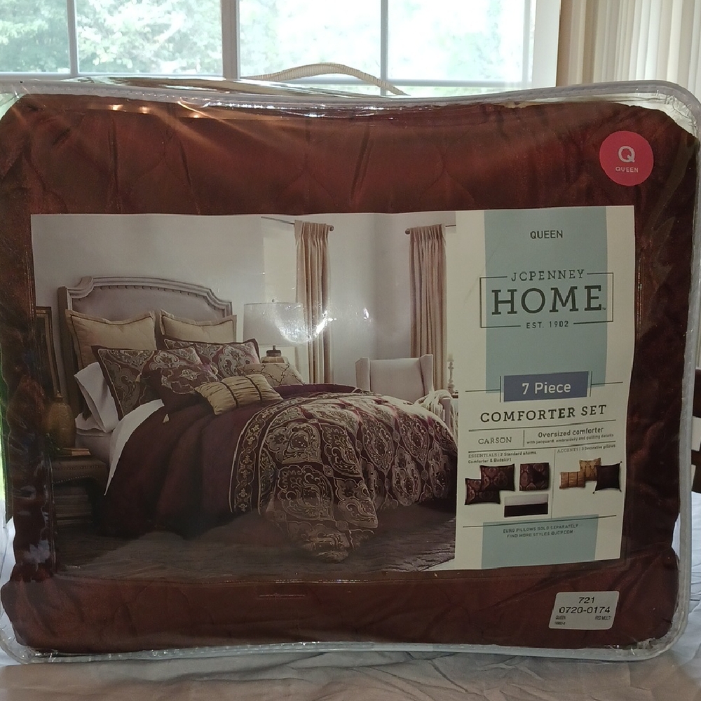 JCPenney Home 7-Piece Comforter Set - Rich Brown